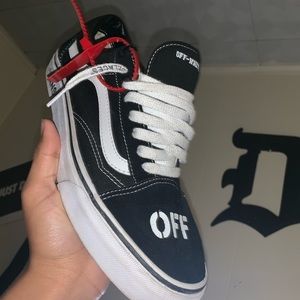 Used Off-White custom vans